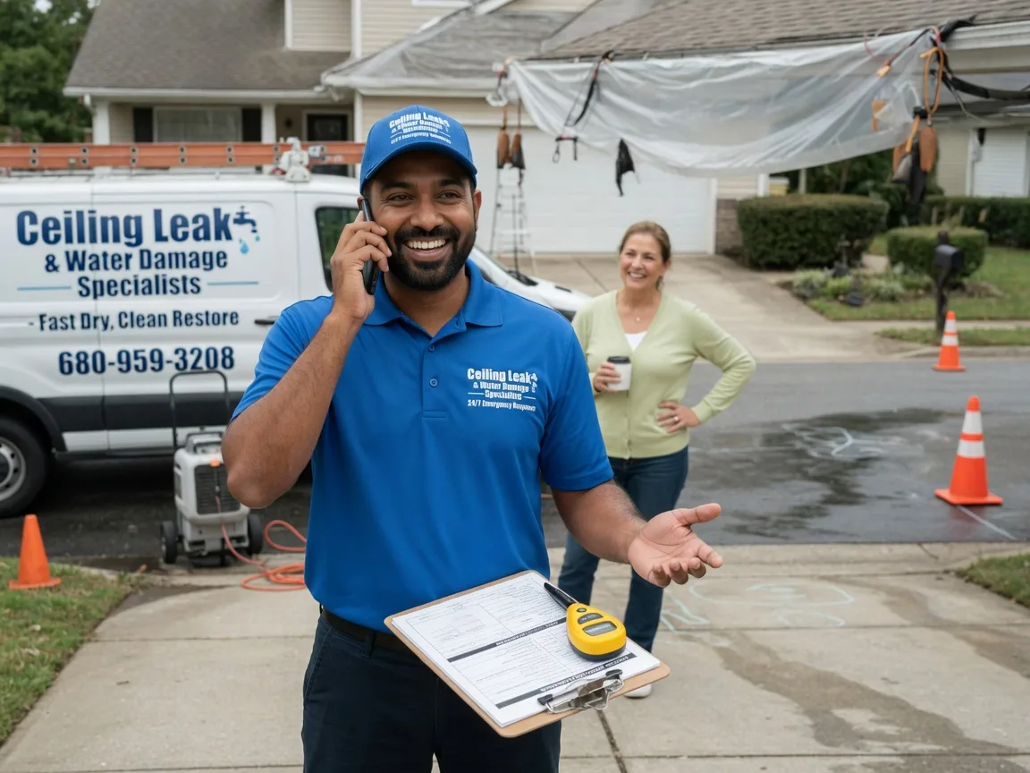 Ceiling Leak Cleanup Hollister, OK FAQs